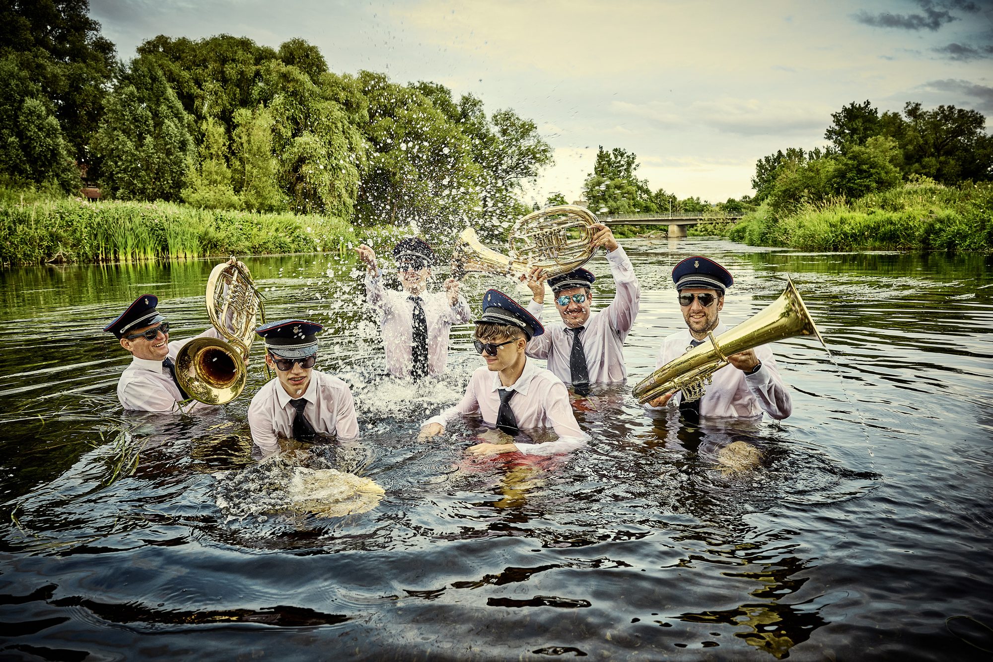 Jugendliche der Bläserjugend beim Musizieren